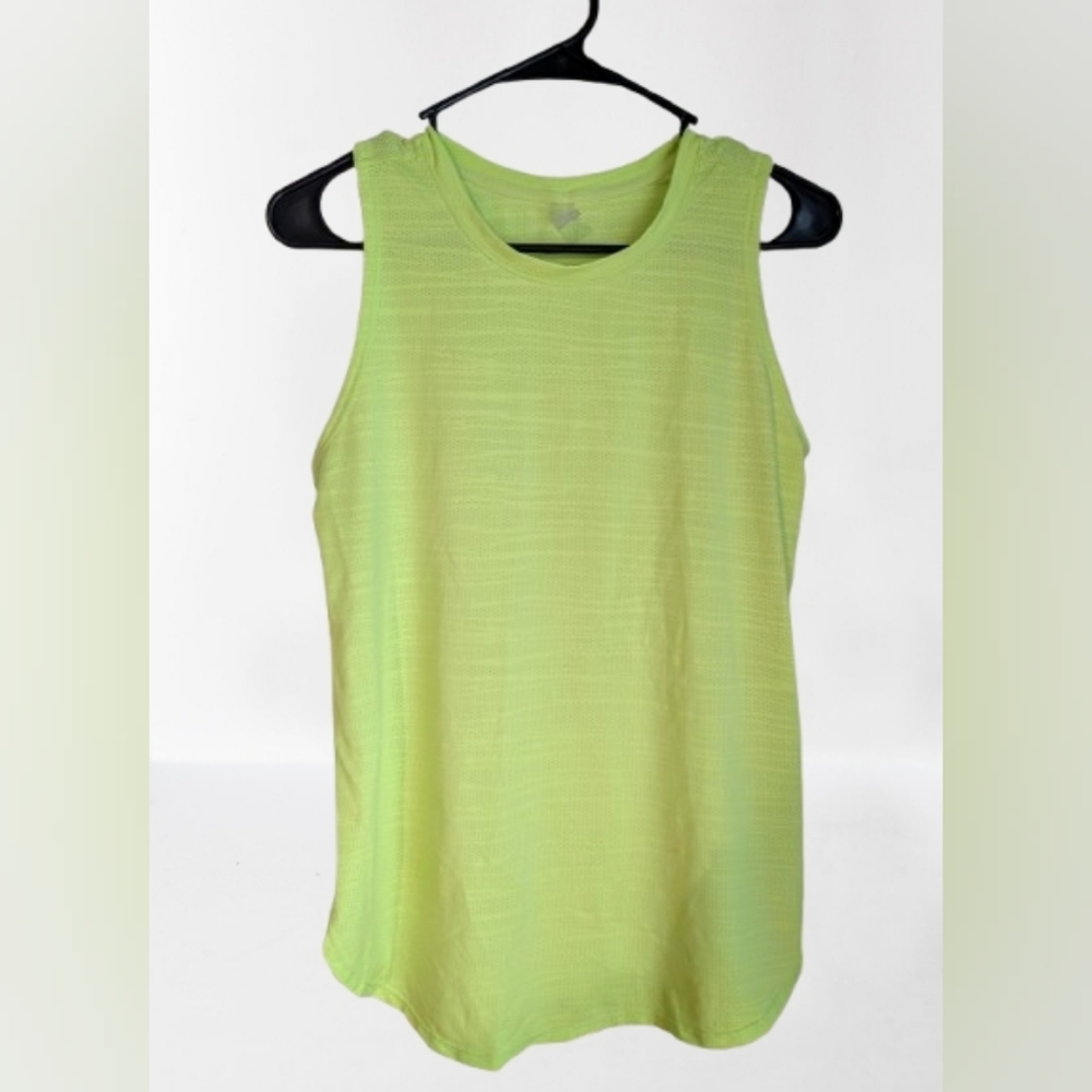 BOGO Vively Lime Green Active Tank Top- Small